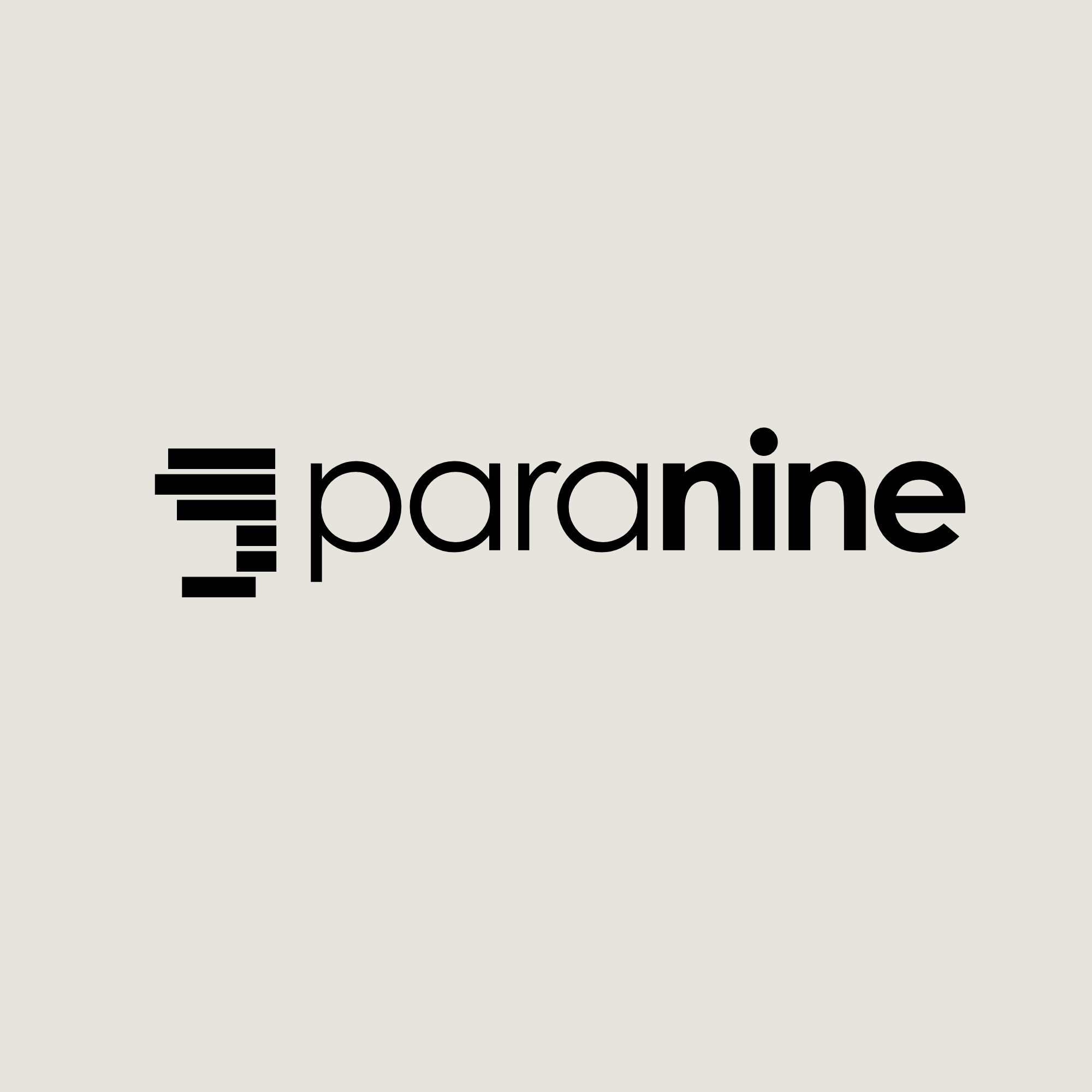paranine wordmark on cream